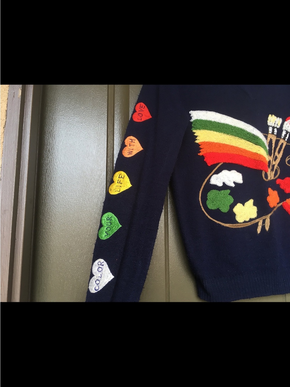 Vintage Shirlee acrylic sweater xs- s - Picture 9 of 9